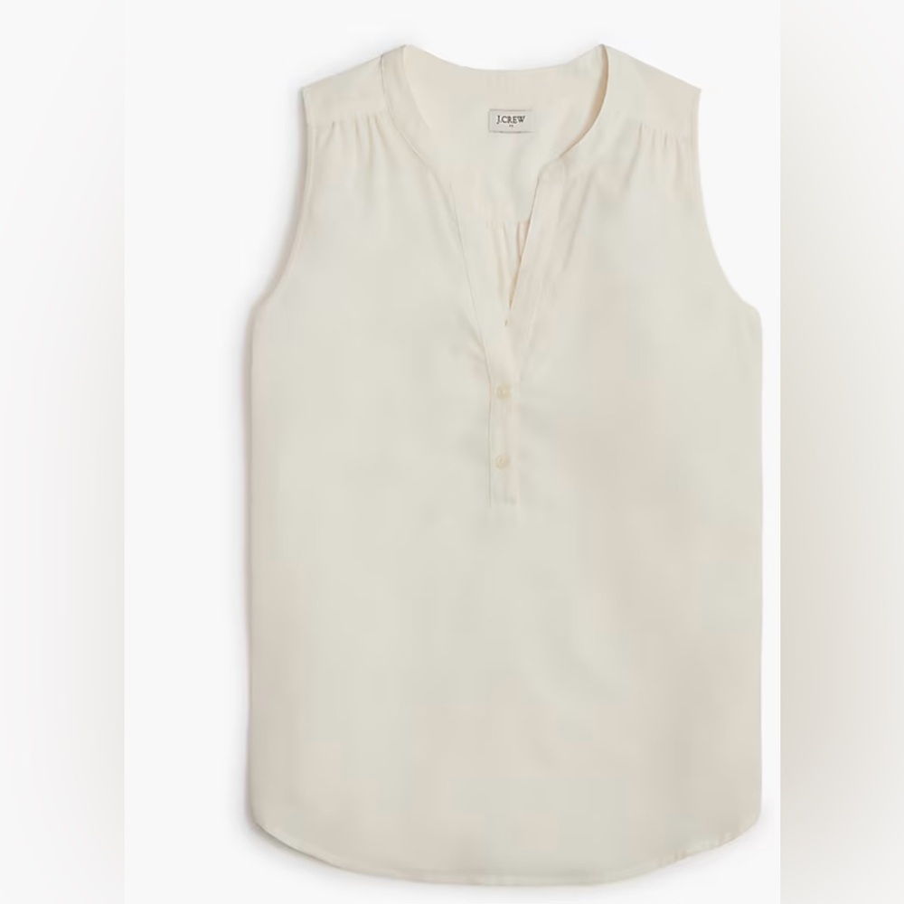 JCrew sleeveless popover top size M